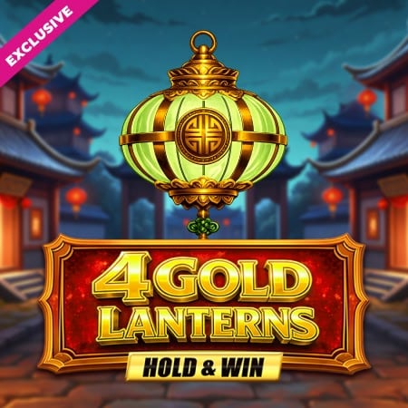 4 Gold Lanterns Hold & Win